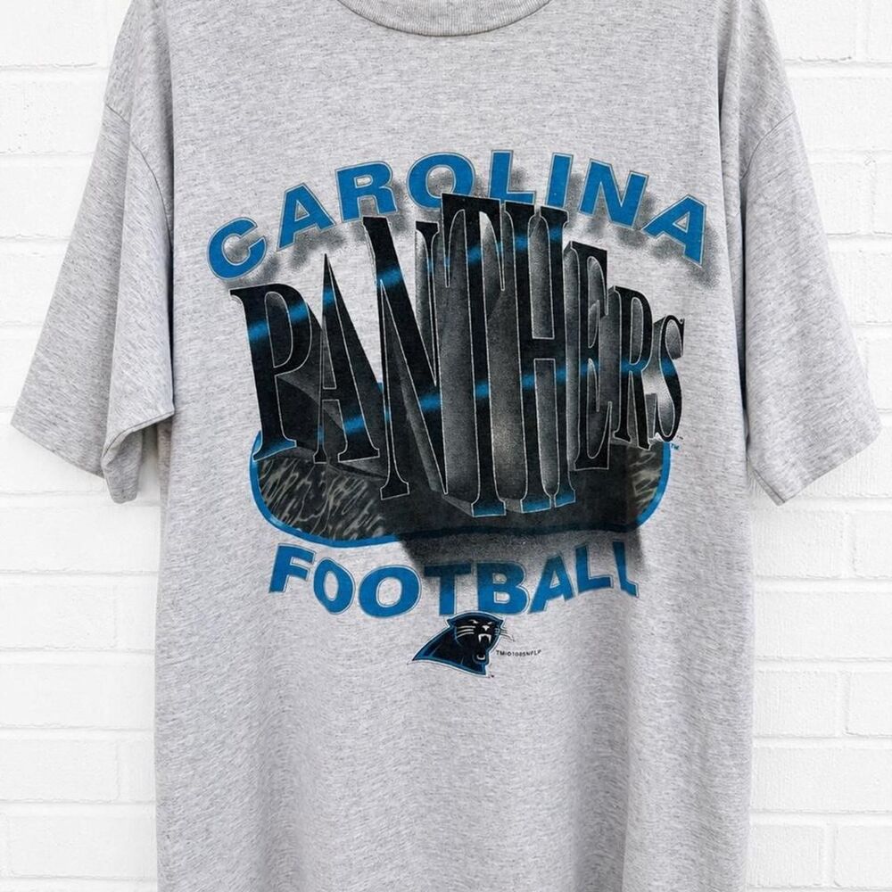 Vintage 1995 Carolina Panthers NFL Graphic T-Shirt | Size XL | Single Stitch